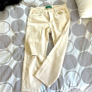 Signature Eight cream jeans